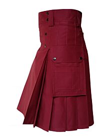 Maroon Utility Kilt