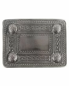 Antiqued Celtic Knot Kilt Belt Buckle