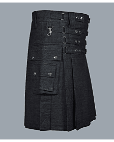 denim fashion kilt for men