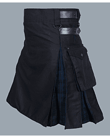 Black watch hybrid utility kilt