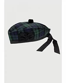 black watch tartan glengarry hat