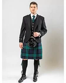 Black Watch Tartan Kilt Scottish Wedding Complete Kilt Outfit
