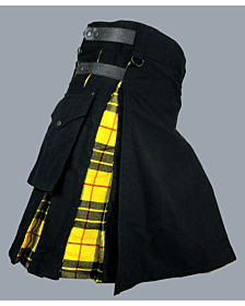 Black hybrid with MacLeod of Lewis tartan kilt
