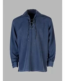 Blue custom made Jacobite shirt