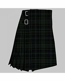 Clergy Green Modern Tartan Kilt