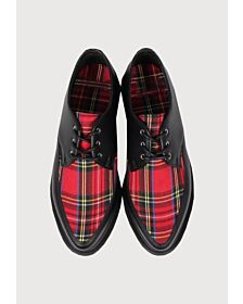 dr marten tartan leather boots