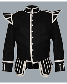 black wool doublet drummer jacket