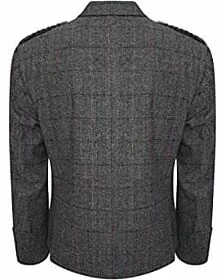 Gray Tweed Men's Argyle Jacket 