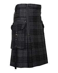 Grey Watch Tartan Utility Kilt 