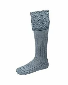 Grey Scottish Kilt Hose 