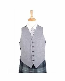 Light Grey Five Button Waistcoat  