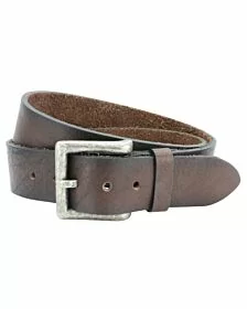 Real Brown Leather Jeans Belt 