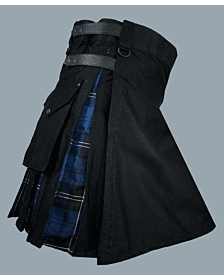 Black hybrid with pride of Scotland tartan kilt