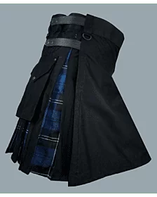 Black hybrid with pride of Scotland tartan kilt