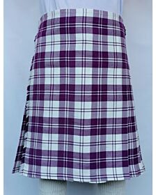 Erskine Dress Purple And White Tartan Kilt