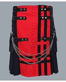 Rednavy deluxe utility fashion kilt