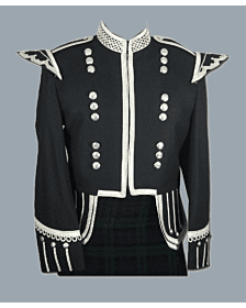 Black Military Doublet Drummer Jacket