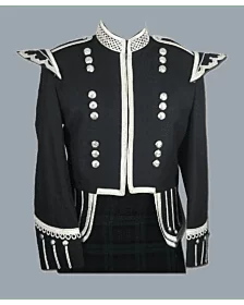 Black Military Doublet Drummer Jacket
