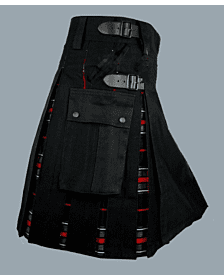 Black Hybrid Kilt