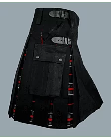 Black Hybrid Kilt