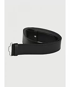 kilt belt black plain leather