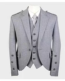 Light Grey Argyle Jacket