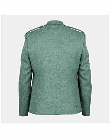 Lovat Green Argyle Tweed wool Kilt Jacket