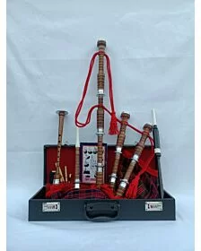MacDonald Tartan Natural Finish Bagpipe Set