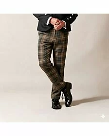 Custom Made Mackenzie Weathered Tartan Trouser