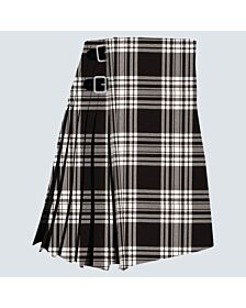  Clan Menzies Black & White Modern Tartan Kilt