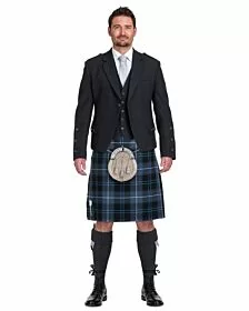 Patriot Ancient Tartan Black Jacket Complete Scottish Wedding Outfit