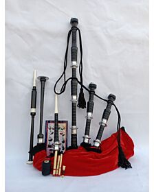 Red Velvet Highland Bagpipe Set  