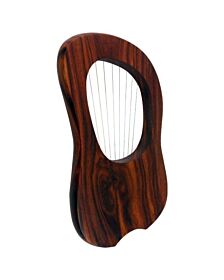 Rosewood 10 String Lyre Harps