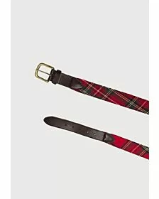 royal stewart tartan belt brown
