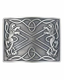 Saltire Antiqued Kilt Belt Buckle
