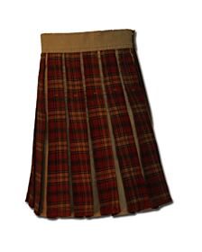 Box Plated Khaki Hybrid Tartan Kilt