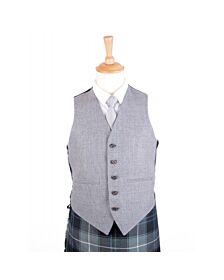 Light Grey Argyle Jacket And Vest