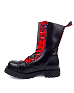 Own Tartan And Black Leather Boots