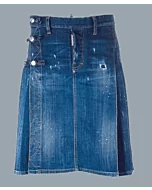 Beautiful Blue Mini Denim Skirt For Women