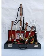 Buchanan Tartan Natural Finish Bagpipe Set