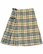 Burberry khaki red and black plaid vintage women s wool nova check tartan kilt
