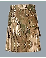 Scottish Khaki Camo Utility Kilt