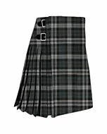 Black Scottish National Tartan Kilt