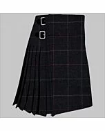 Clunie Charcoal Tartan Kilt