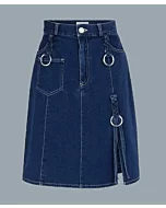 Blue Short Denim Skirt For Women