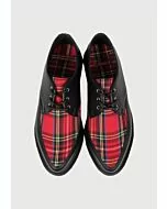 dr marten tartan leather boots