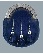 Full dress clan crest blue sporran