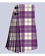 Erskine Dress Purple And White Tartan Kilt