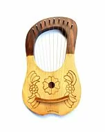 Flower Design 10 String Lyre Harp  