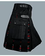 Black Hybrid Kilt